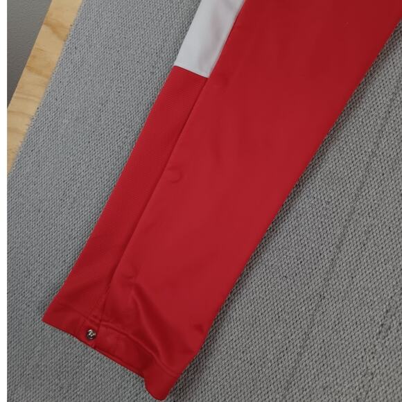 Nike Dri-fit Rivalry Warm Up Pant Womens X-Small Red/White Snap Leg Performance - Picture 3 of 16